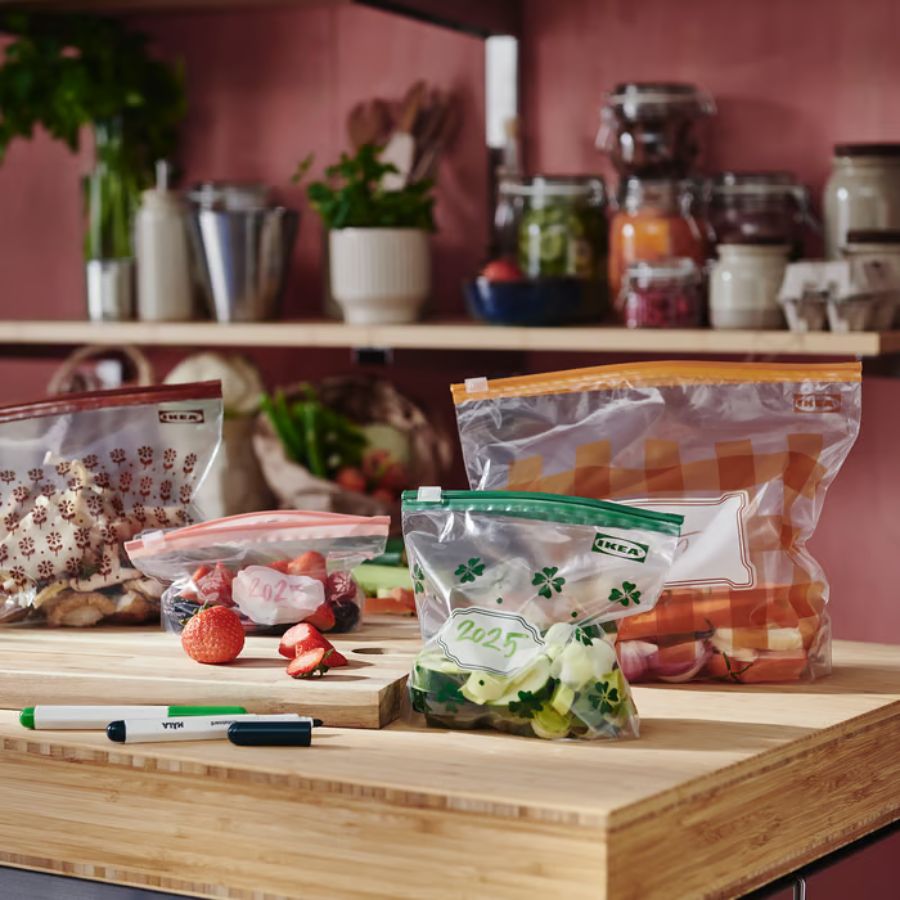 پک 80 عددی زیپ کیپ ایکیا مدل IKEA KOSSEBAR